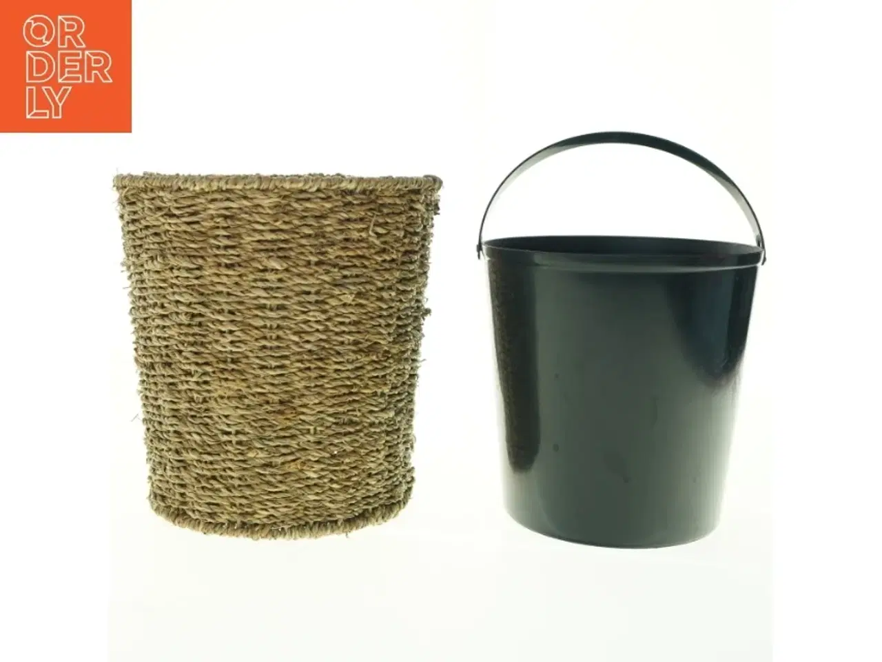 Billede 2 - Flettet toiletspand VEGBY 5L søgræs med spand (str. 25 x ø 20 cm)