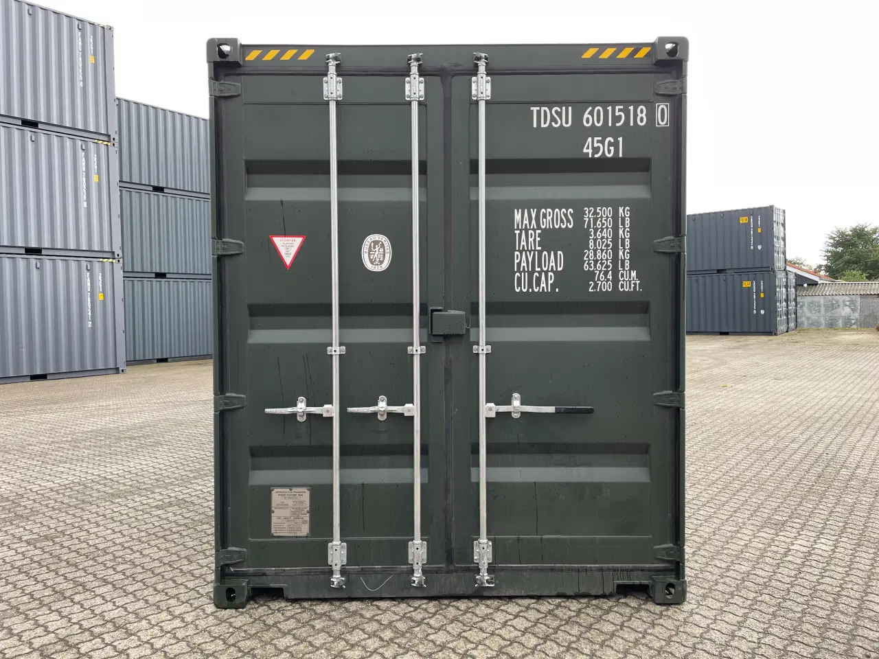 Billede 1 - 40 fods HC Container i Grøn Ral: 6007 