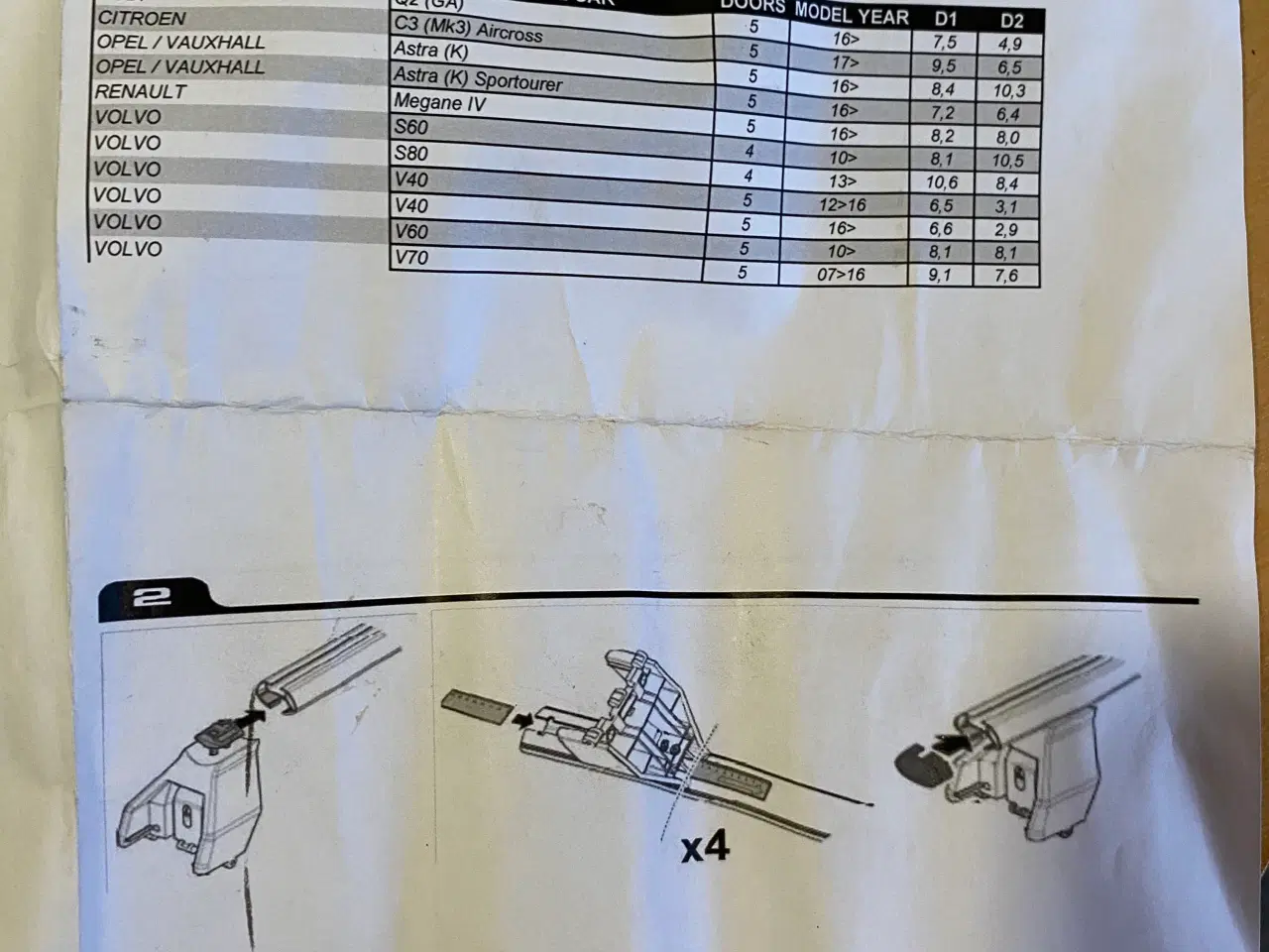 Billede 5 - Tagbøjler til bilen