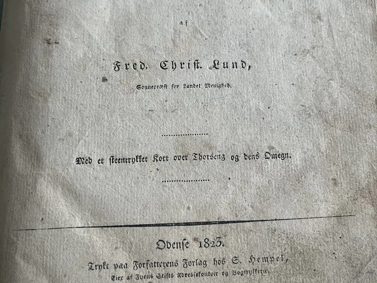 Billede 2 - Bogen Den Thorseng 1823