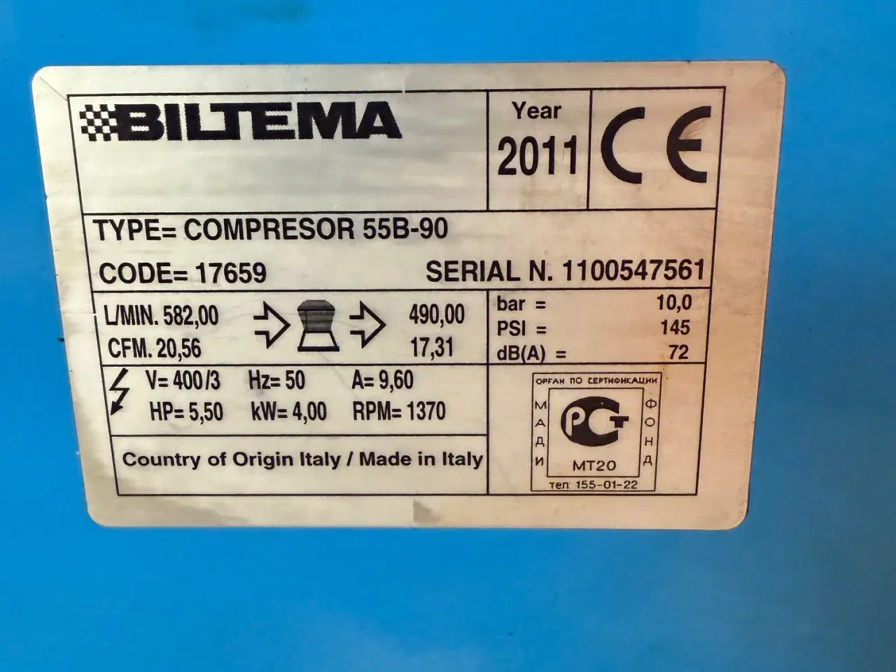 Billede 4 - Kompressortank