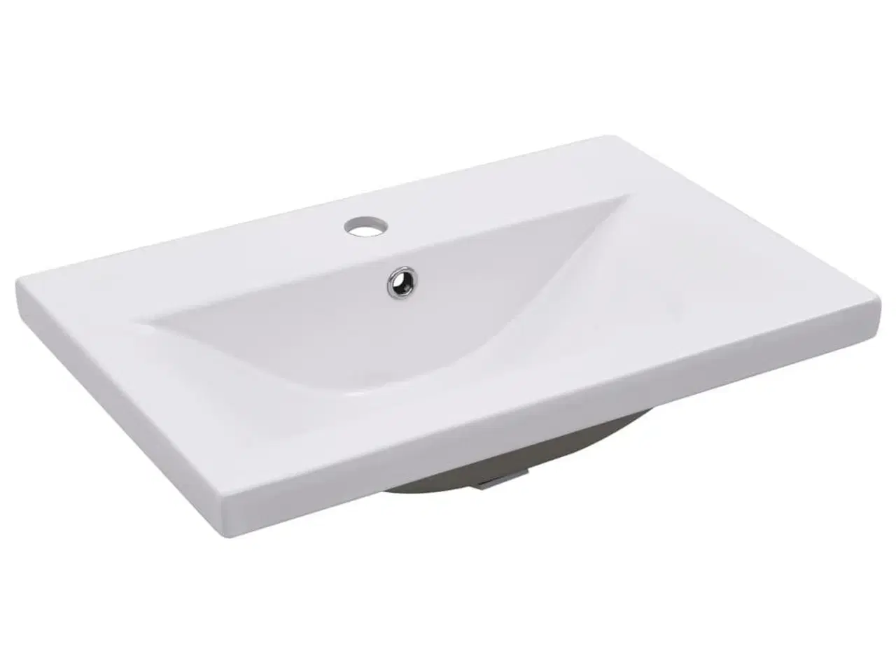 Billede 2 - Indbygget håndvask 61x39,5x18,5 cm keramisk hvid