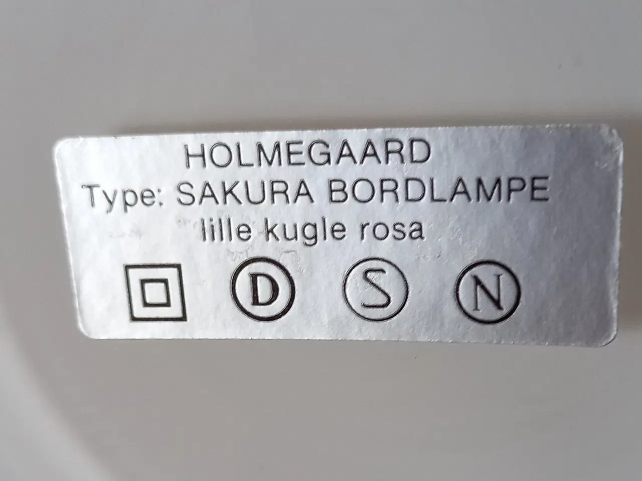 Billede 2 - Holmegaard Sakura, rosa, rund