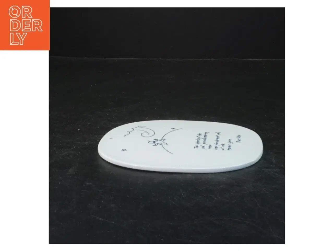 Billede 2 - Piet Hein porcelæns vægplaket/plattete fra Royal Copenhagen str. 16,5 x14 cm)