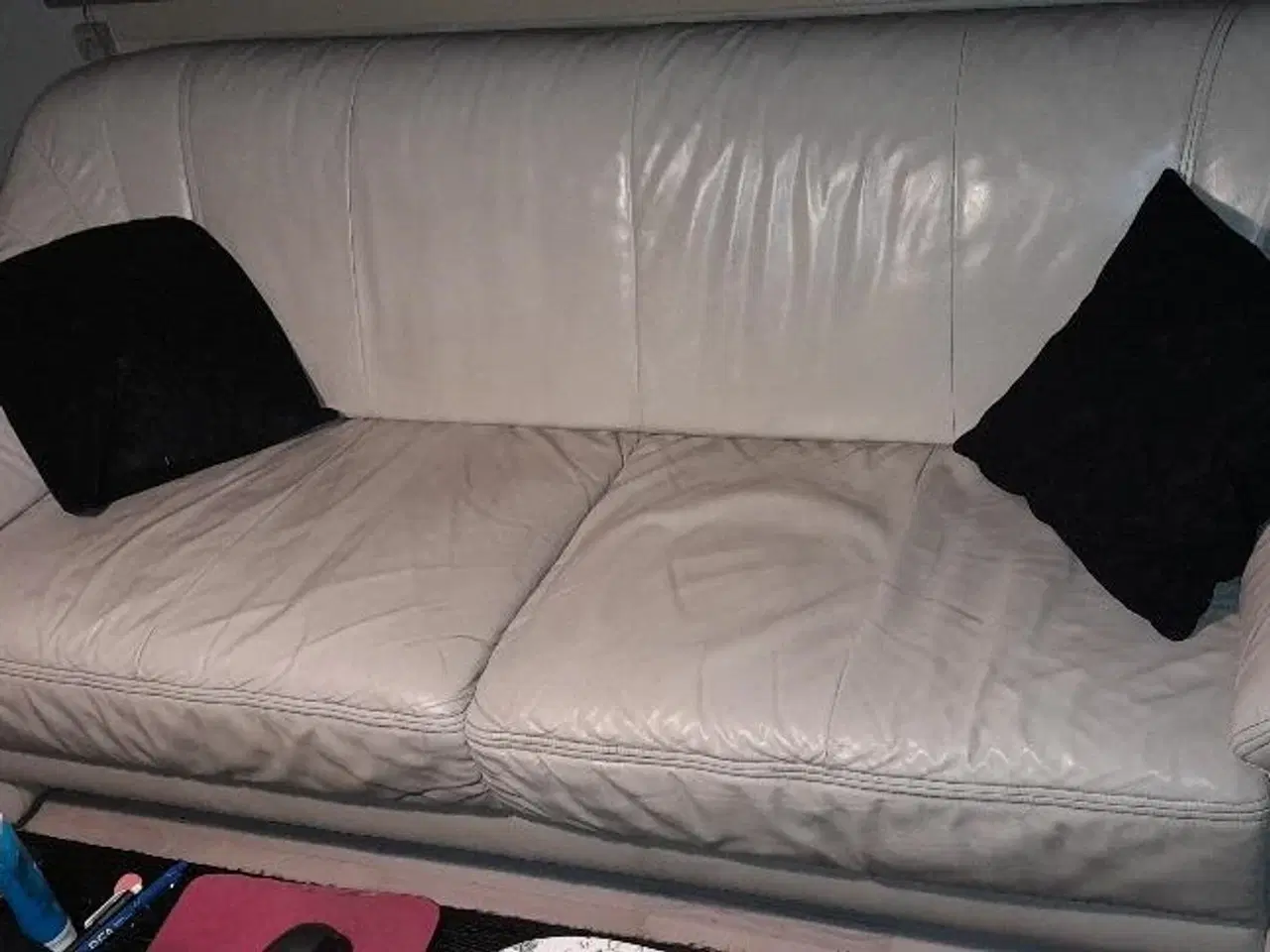 Billede 1 - Lædersofaer 3 + 2 personers.