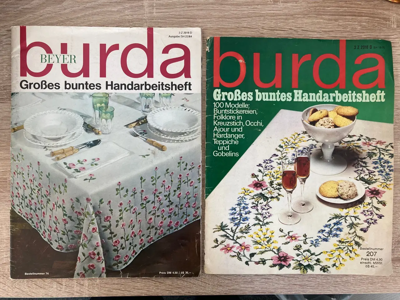 Billede 1 - Tyske Burda-blade med mange broderimønstre