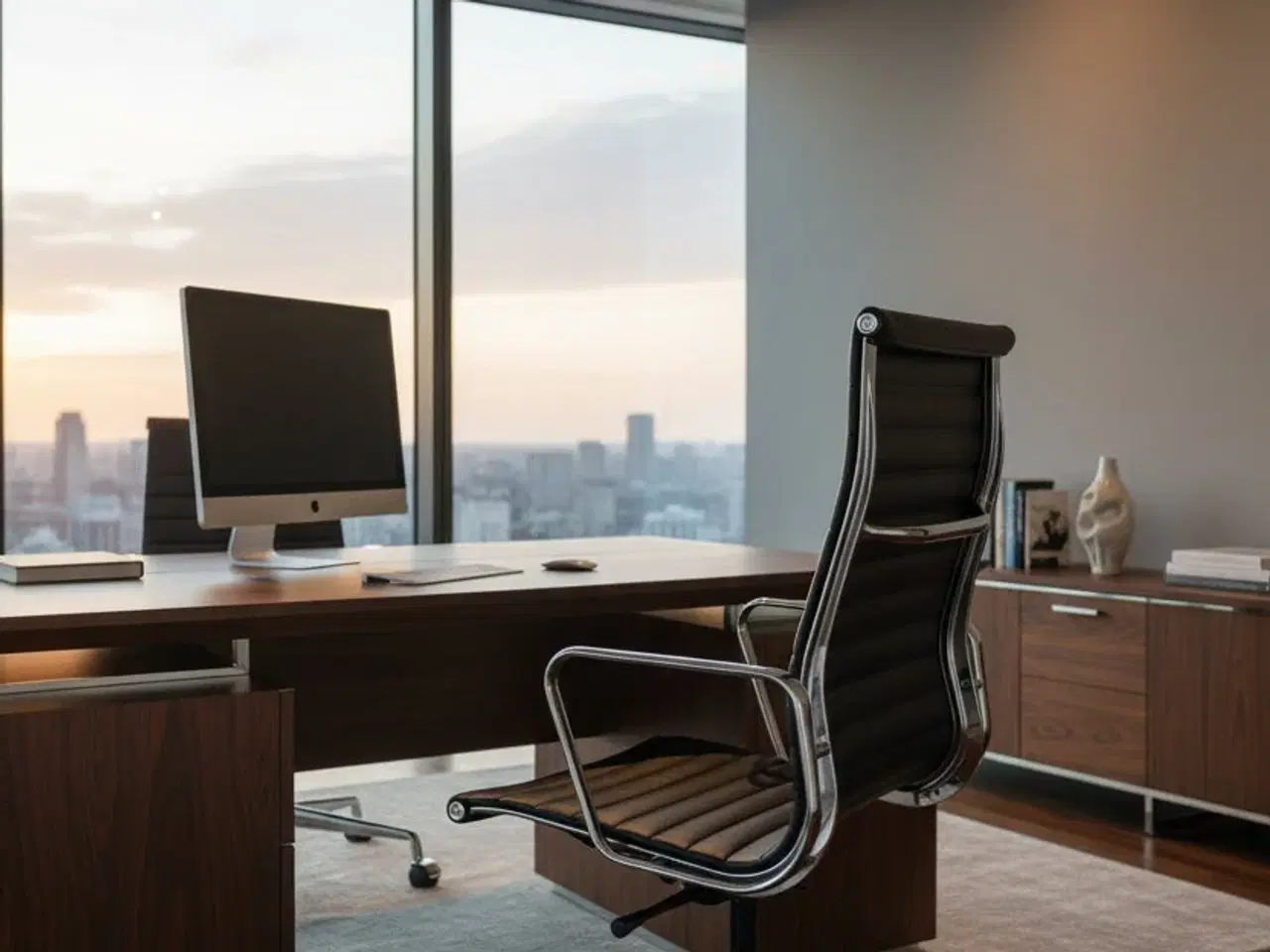 Billede 2 - Kontorstol - Sort/Krom Stel