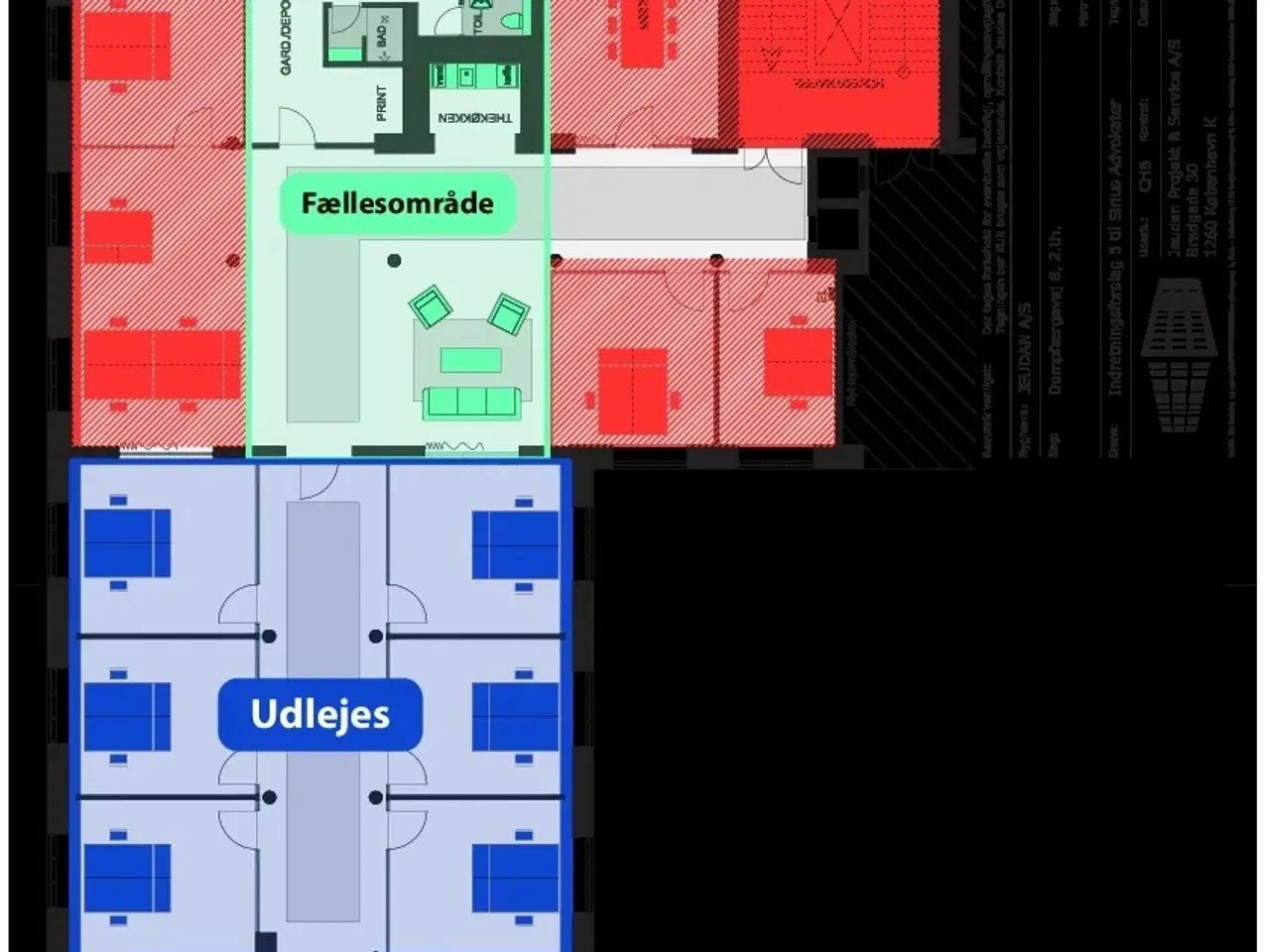Billede 8 - Lyst og rummeligt kontor til leje i hjertet af København