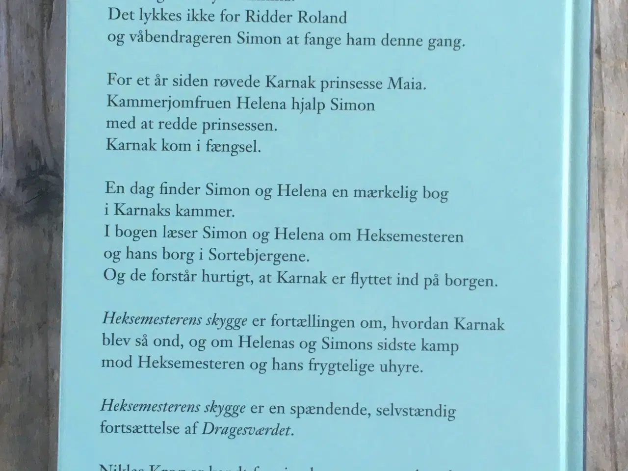 Billede 2 - Heksemesterens skygge, Niklas Krog, genre: fantasy