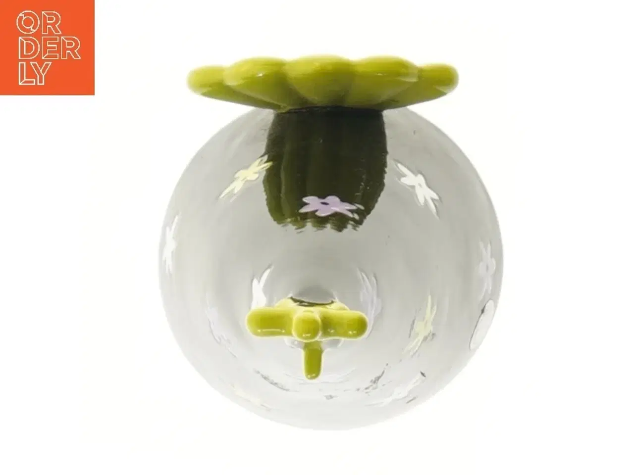 Billede 2 - Keramisk figur med blomsterdesign (str. 20 cm)