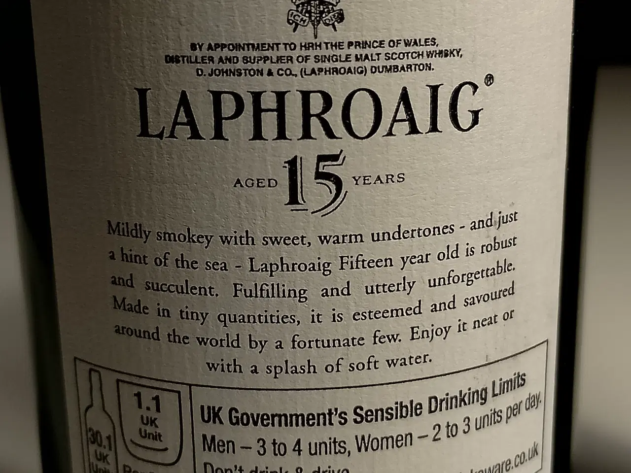 Billede 2 - Laphroaig 15 YO.