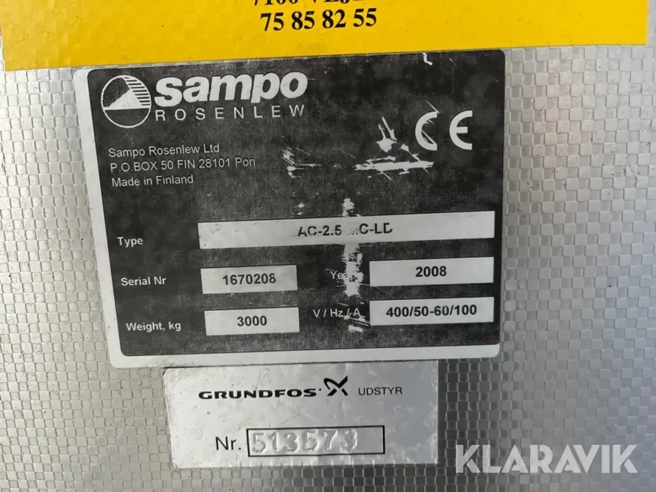 Billede 5 - Industri vasker/affetning Sampo Rosenlew AC-2.5