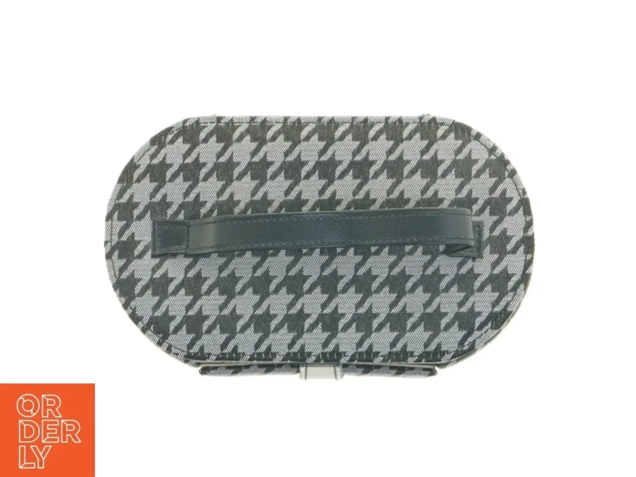 Billede 8 - Sminketaske eller smykkeboks med houndstooth mønster (str. 21,5 x 12 x 15,5 cm)