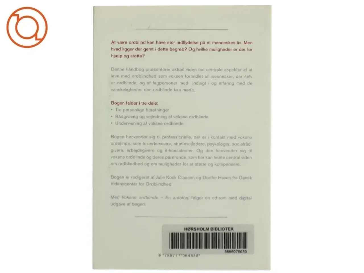 Billede 2 - Voksne Ordblinde - en antologi af Julie Kock Clausen (Bog)