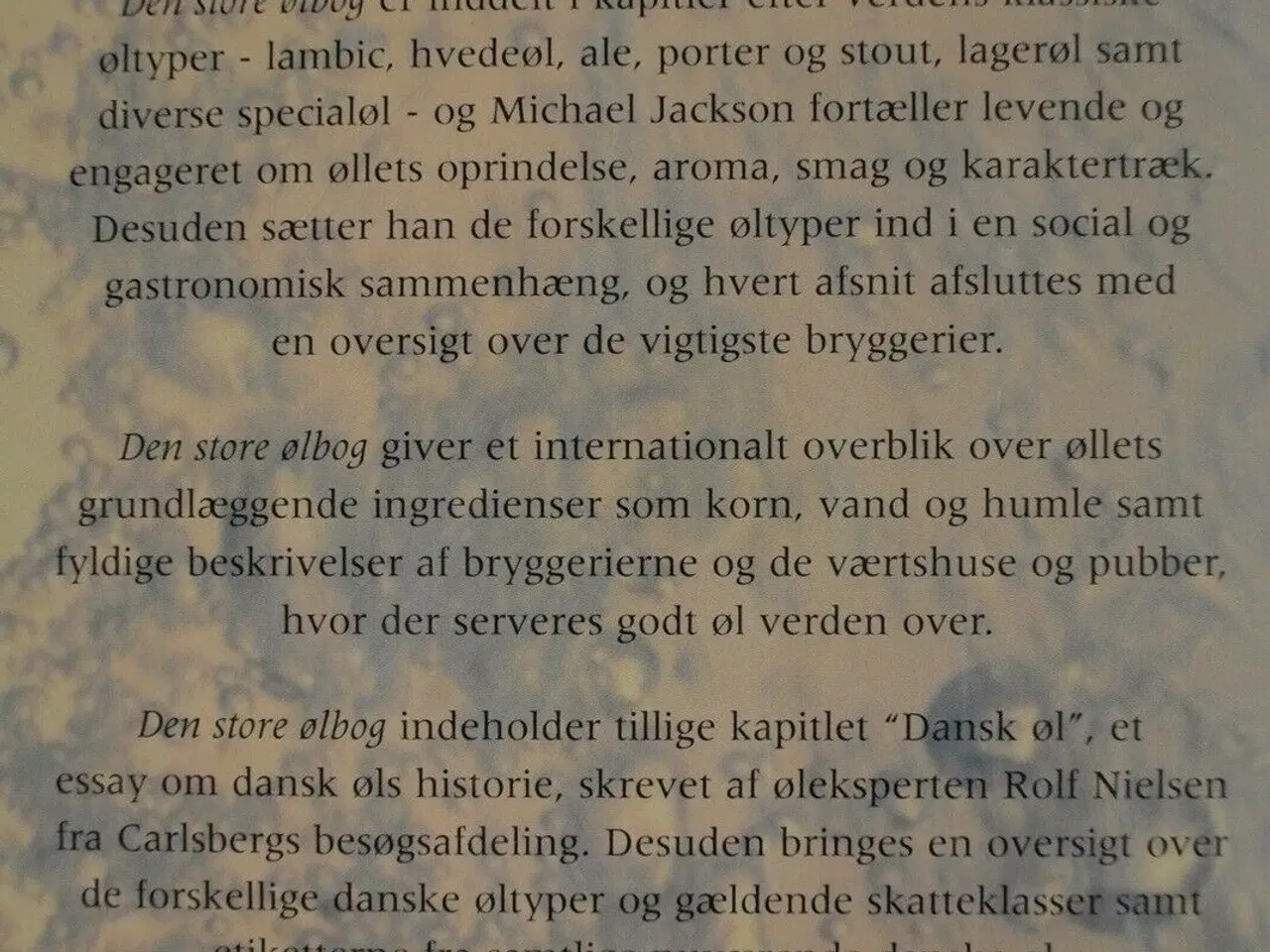 Billede 3 - den store ølbog, af michael jackson, emne: mad og 