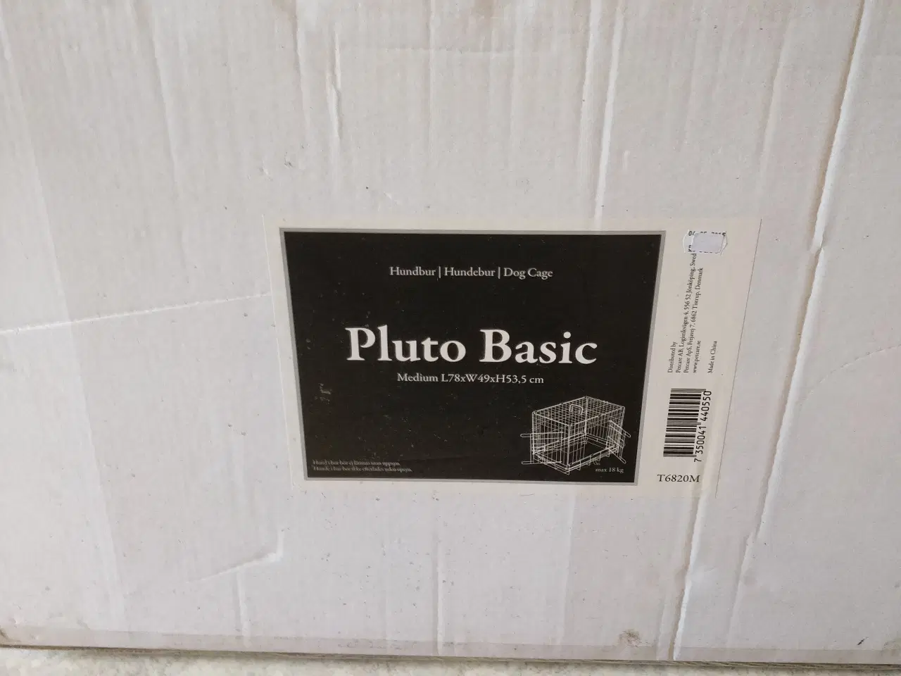 Billede 1 - Foldbart transportbur i sort metal