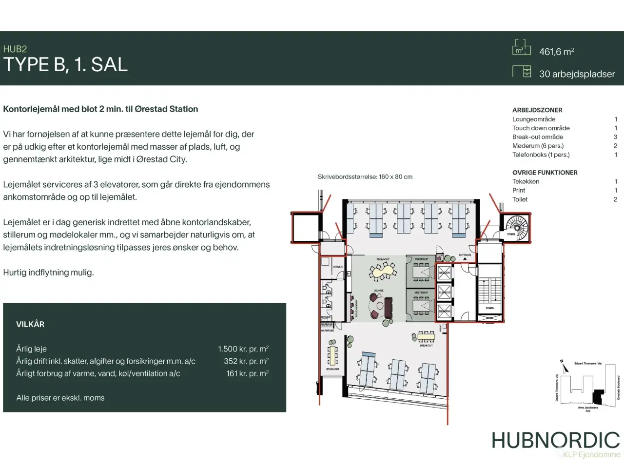 Billede 17 - HUB2 - Kontorer med fantastiske fællesfaciliteter