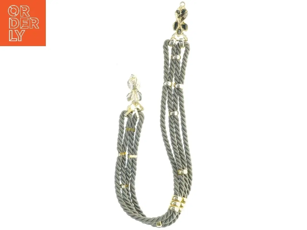 Billede 5 - Flettet bælte med vedhæng (str. Længde. 83 cm. b. 4,5 cm)