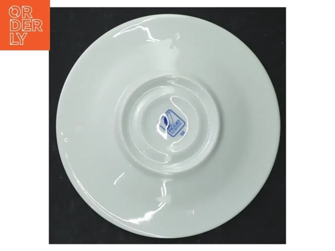 Billede 9 - Sæt af 2 hvid kaffekopper med underkopper fra Figgjo (str. 8 cm. 2 styk)
