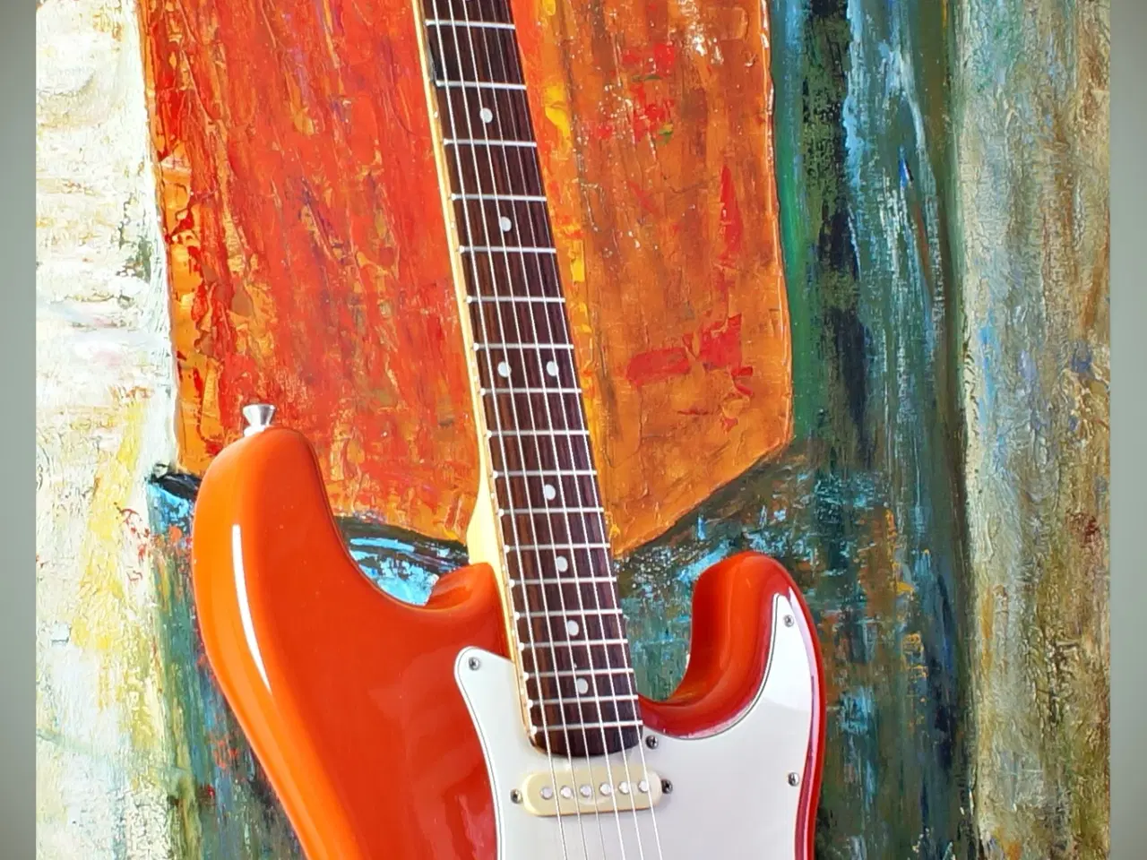 Billede 1 - Falcon Stratocaster i Terracotta Orange