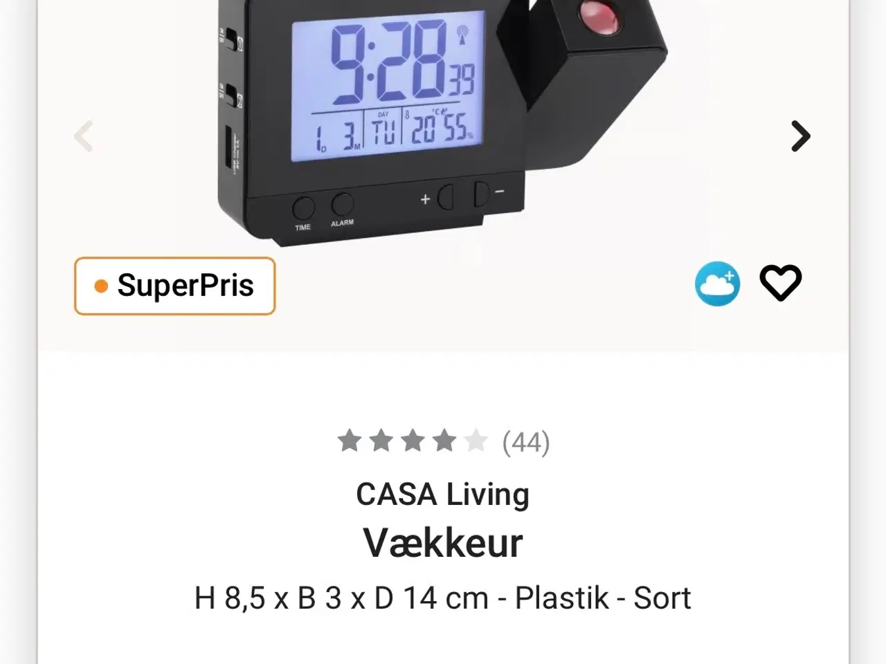 Billede 3 - Radiostyret vækkeur med projektor