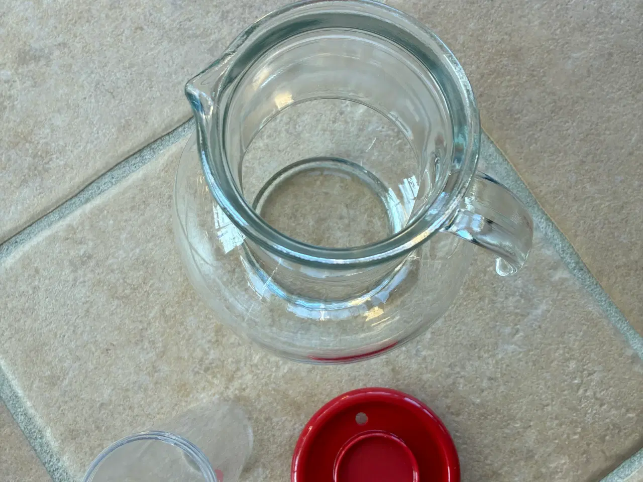 Billede 5 - Glas kande med indsats og låg