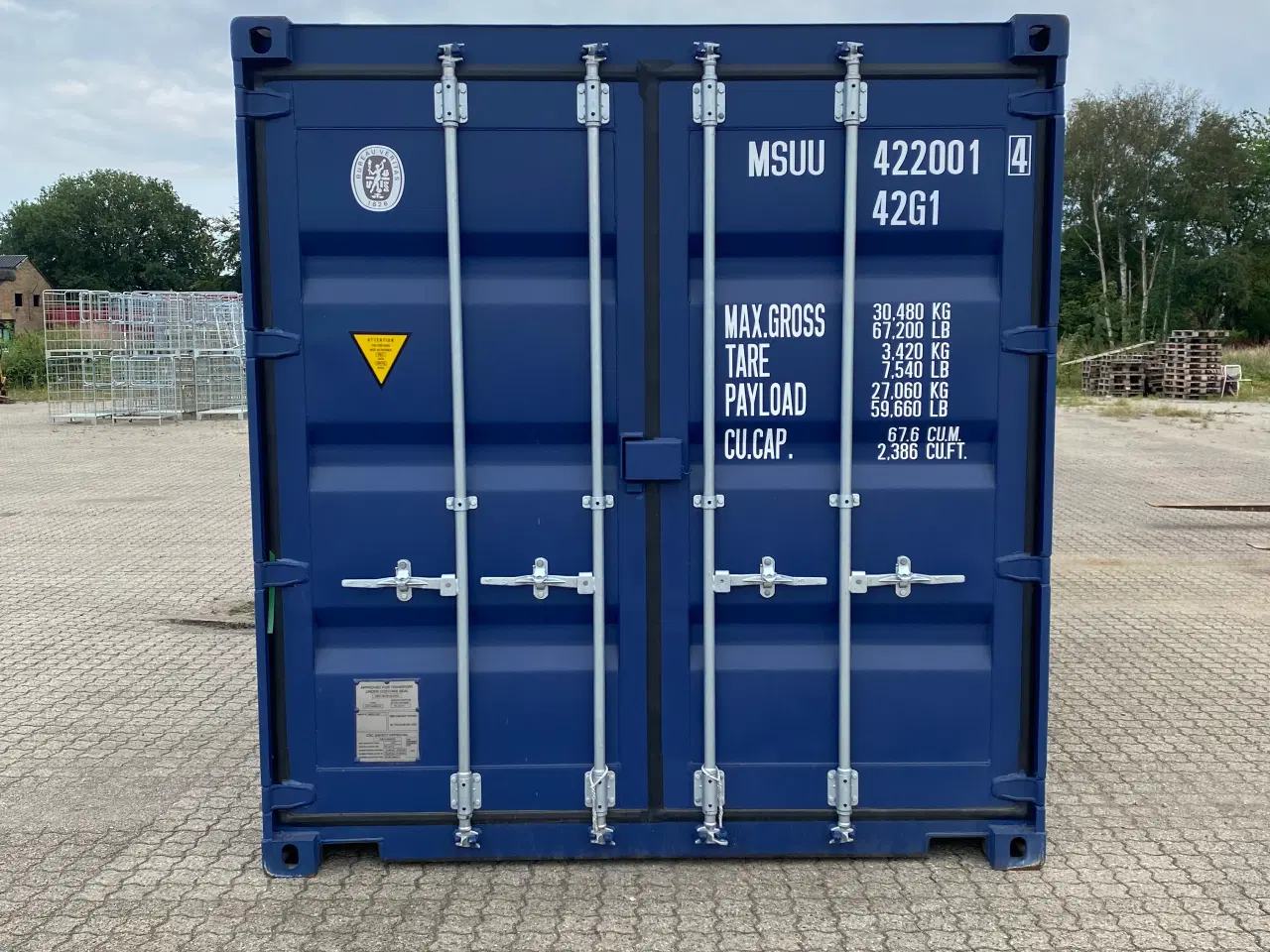 Billede 1 - Container 40 Fods NY - Blå - ID: MSUU 422001-4