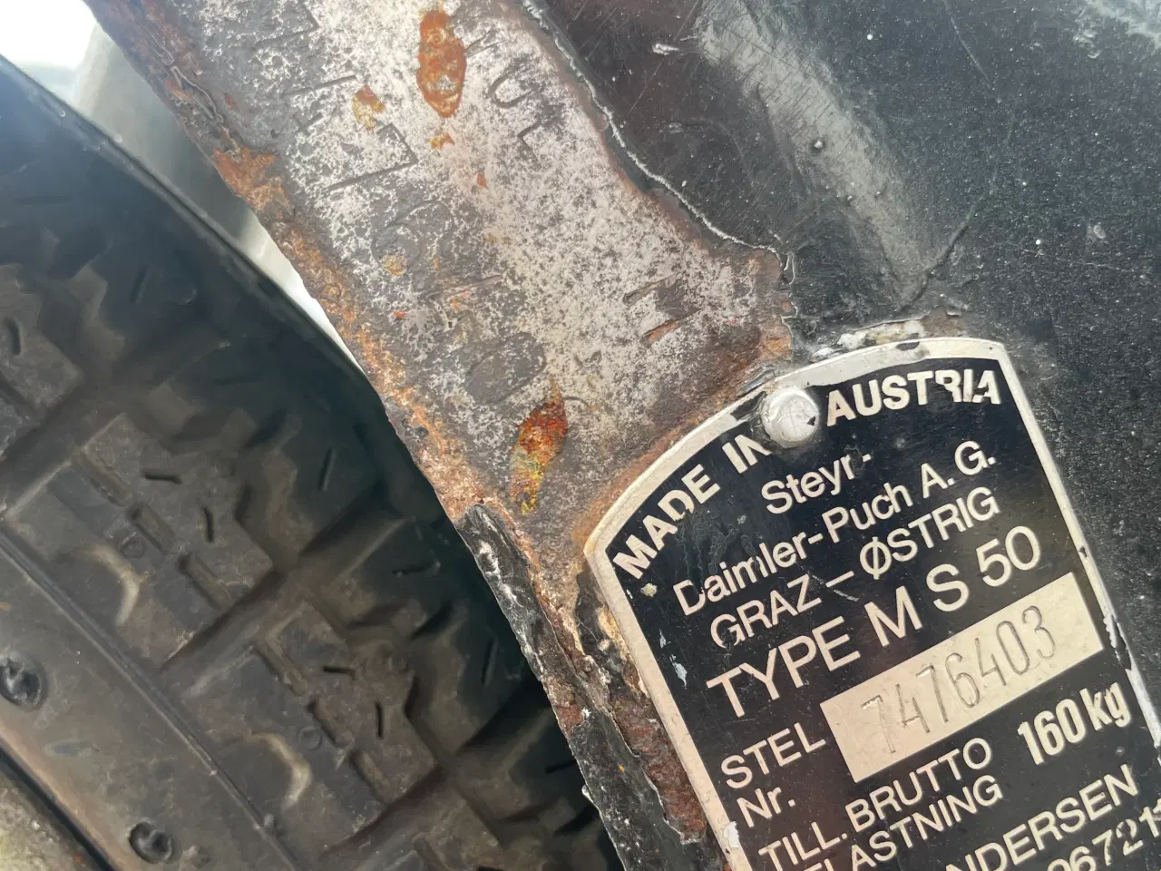 Billede 2 - Puch MS50 2 håndgear, kickstart og nummermatch