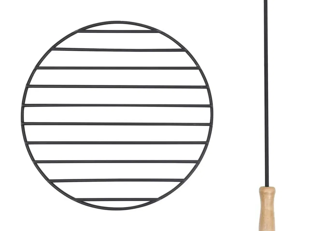 Billede 9 - Bålfad med ildrager 54x54x55 cm stål