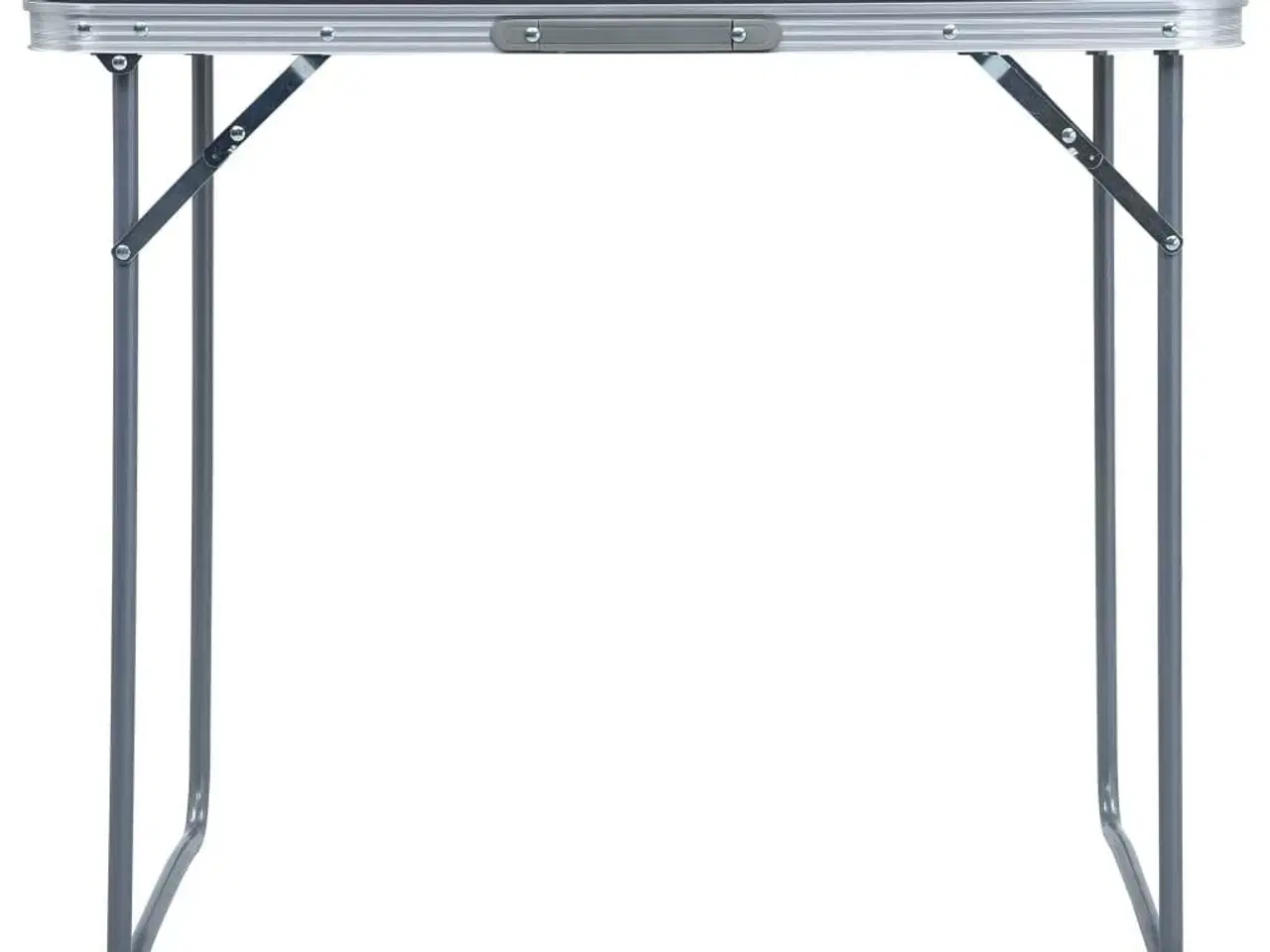 Billede 2 - Foldbart campingbord med metalstel 80 x 60 cm grå