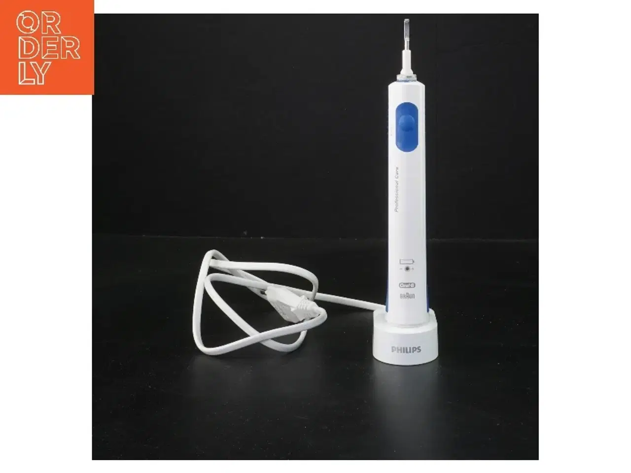 Billede 1 - Elektrisk tandbørste med oplader fra Oral-b (str. 19,5 cm)