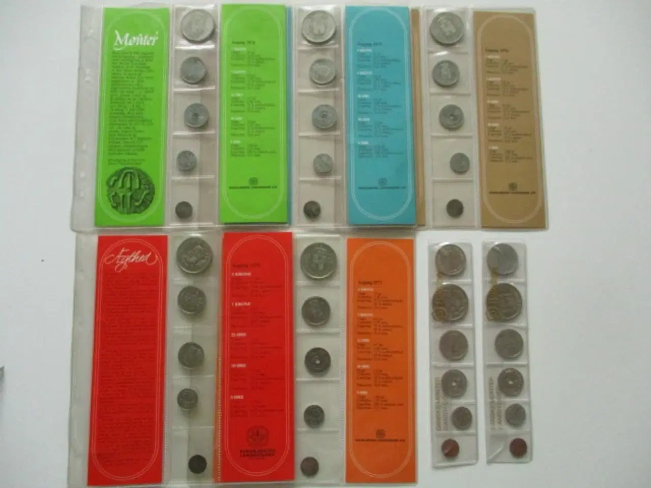 Billede 1 - Møntsæt 1974, 1975, 1976, 1977, 1978, 1986 og 1987