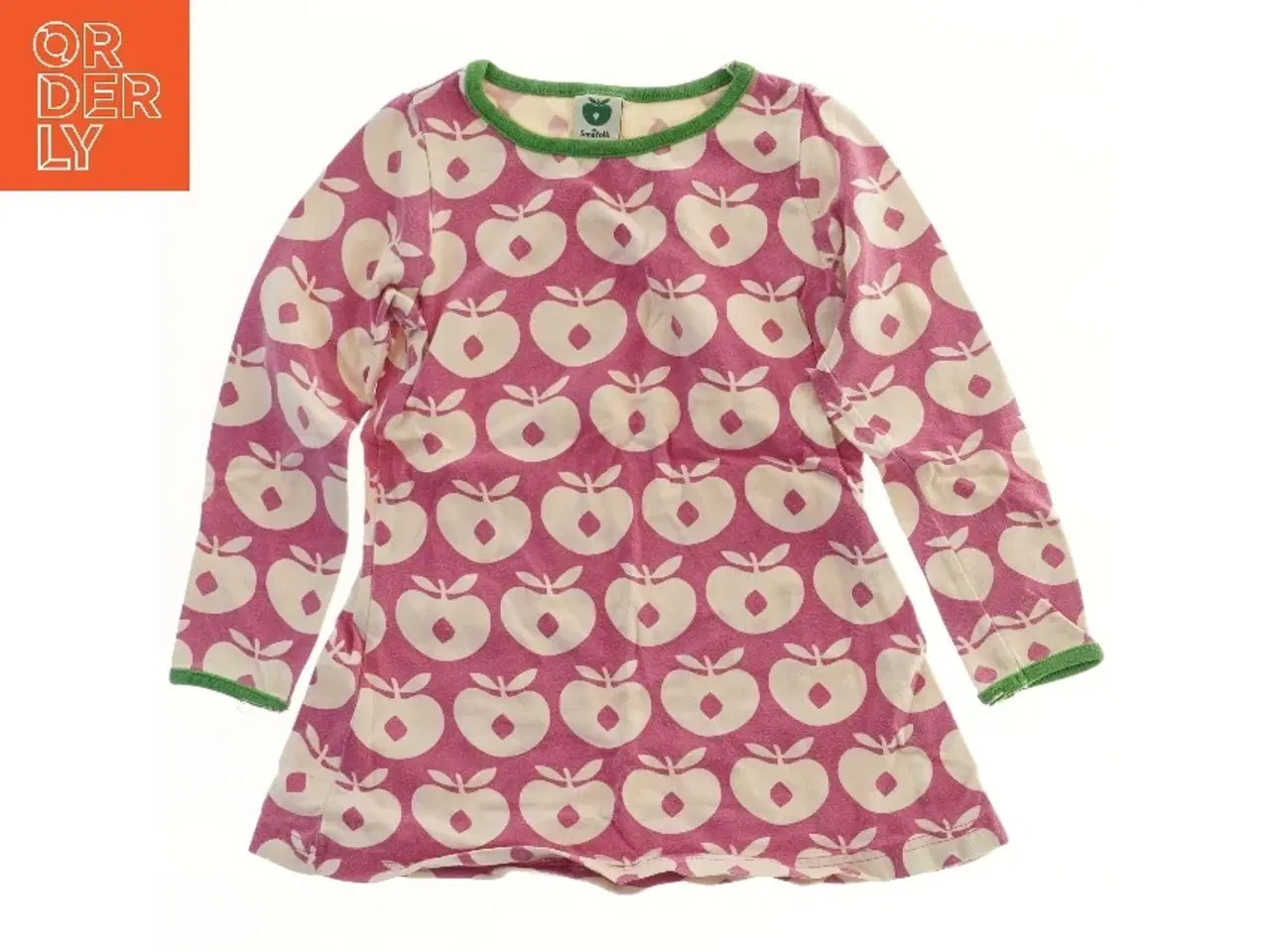 Billede 1 - Børnekjole med æbleprint fra Småfolk (str. 92)