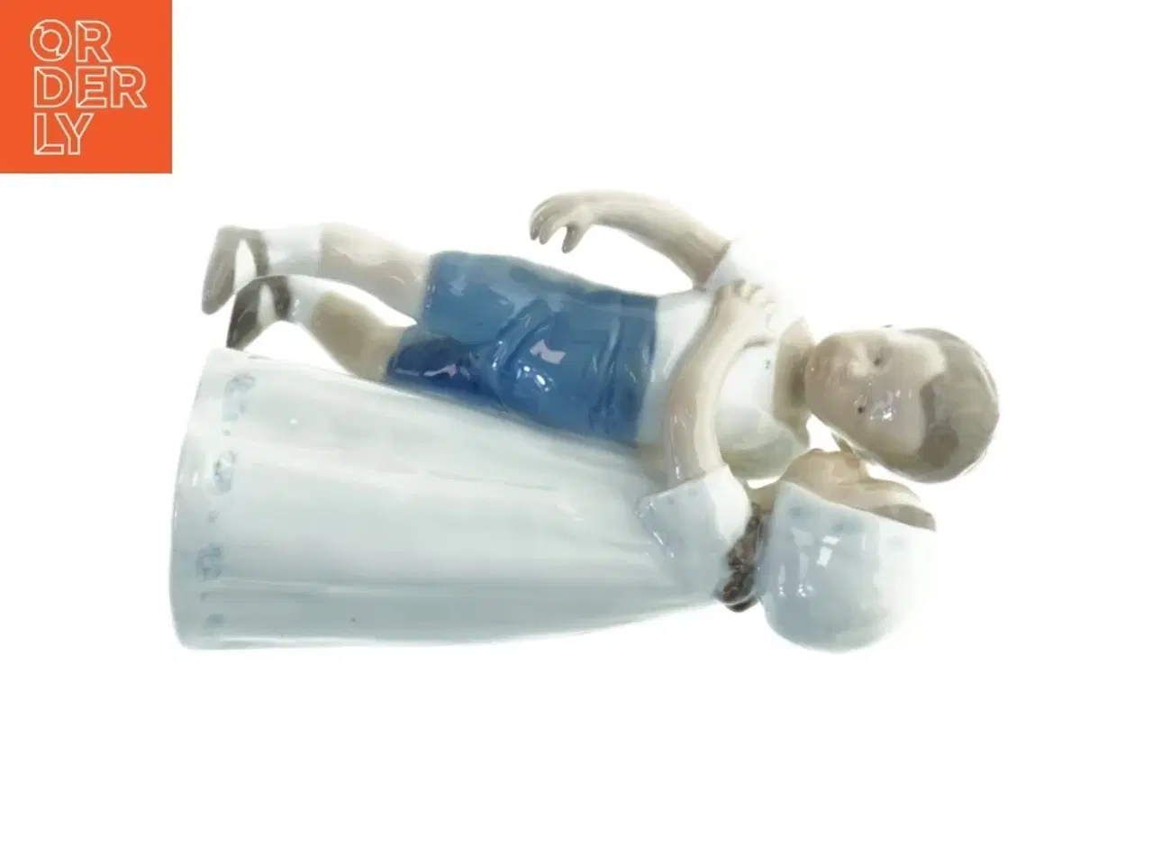 Billede 2 - Porcelænsfigur af to børn fra B&G (str. 18x10 cm)