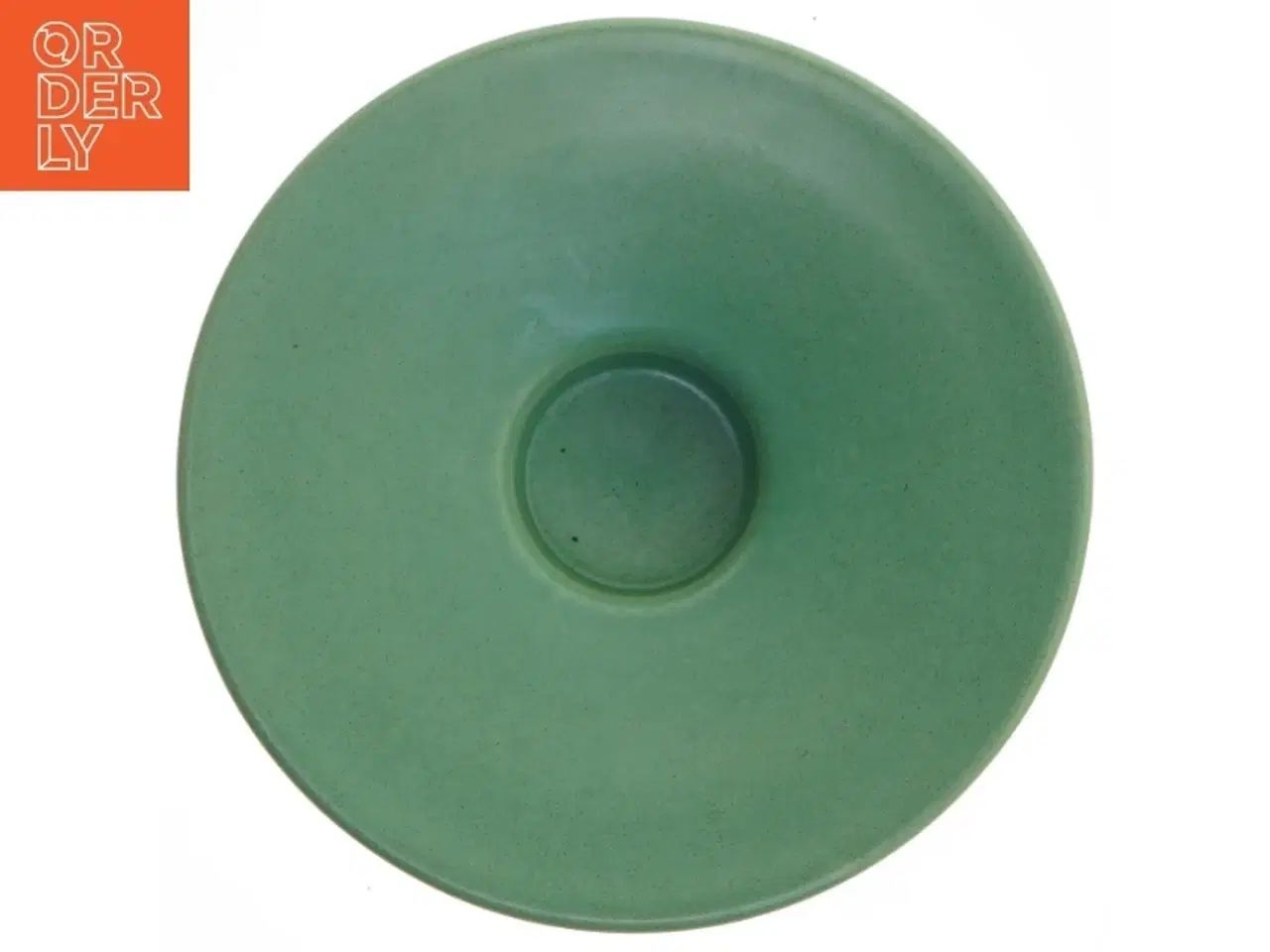 Billede 2 - Grøn keramikfad (str. Ø 18 cm)