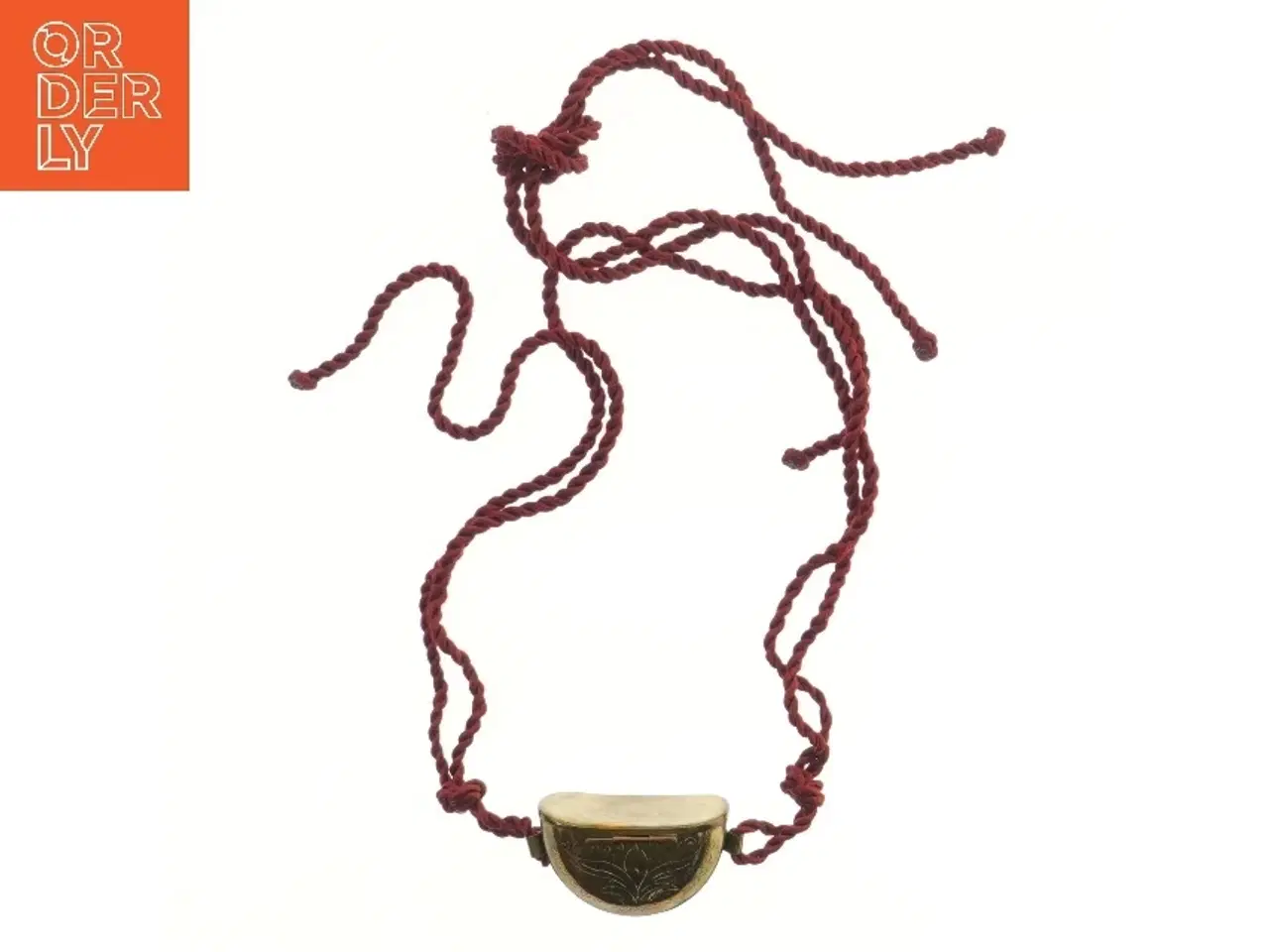 Billede 2 - Antik messingtaske med bælte snor (str. 8,5x4,5x4,5 cm)