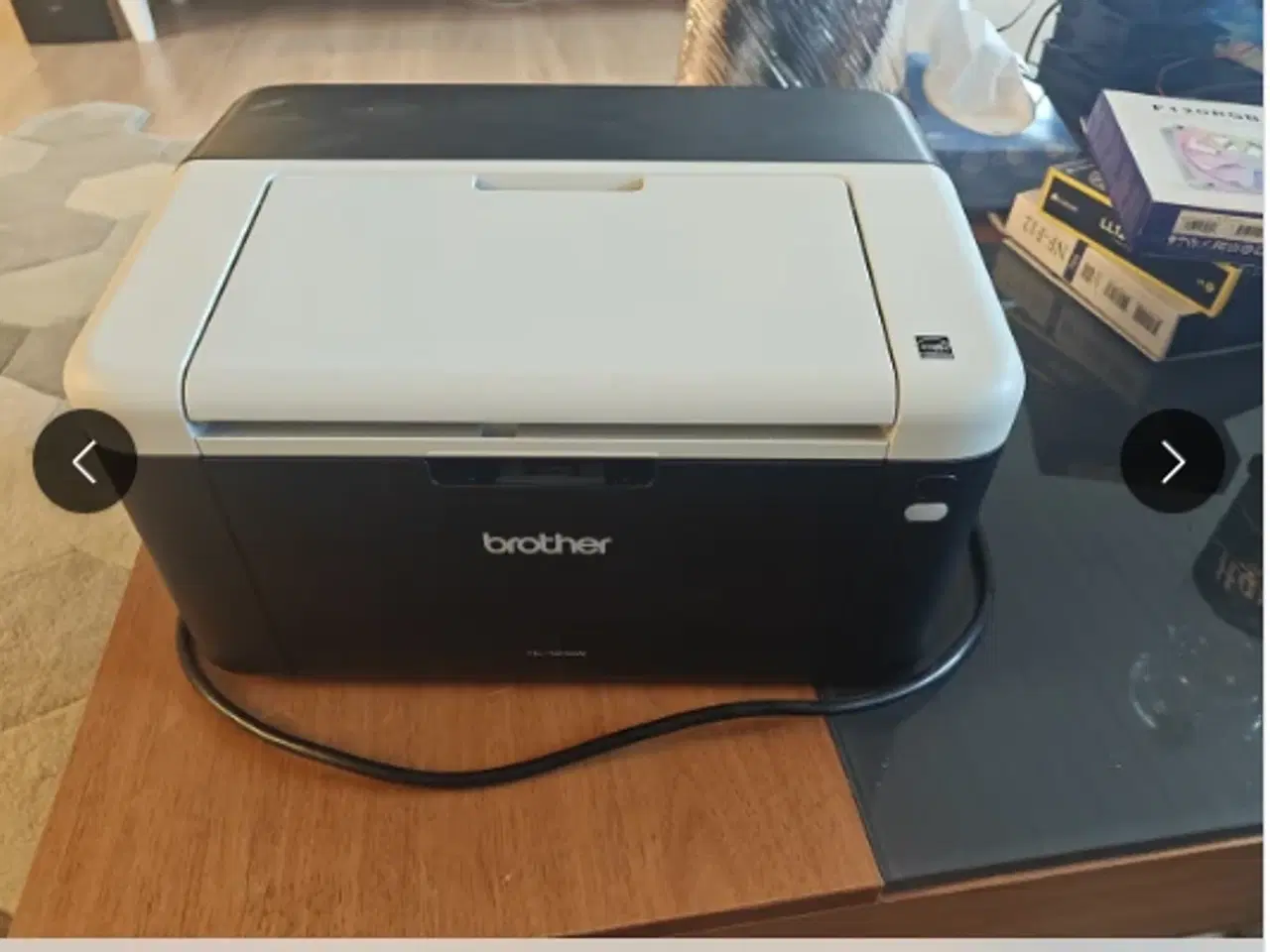 Billede 1 - Brother HL-1212W laserprinter sort/hvid