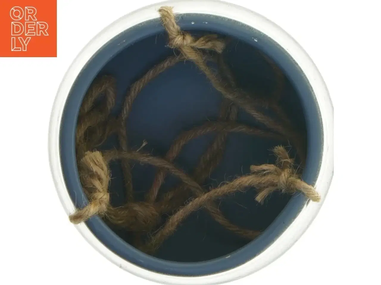 Billede 2 - Keramisk hængende vase (str. Ø. 12 cm. længde. 11,5 cm)