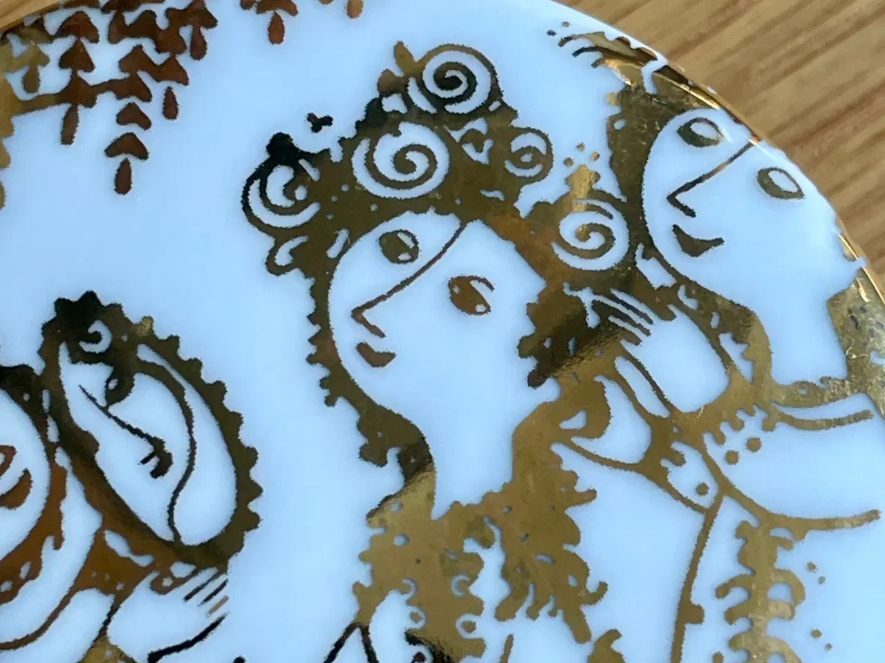 Billede 13 - Bjørn Wiinblad låg krukker i guld & hvid