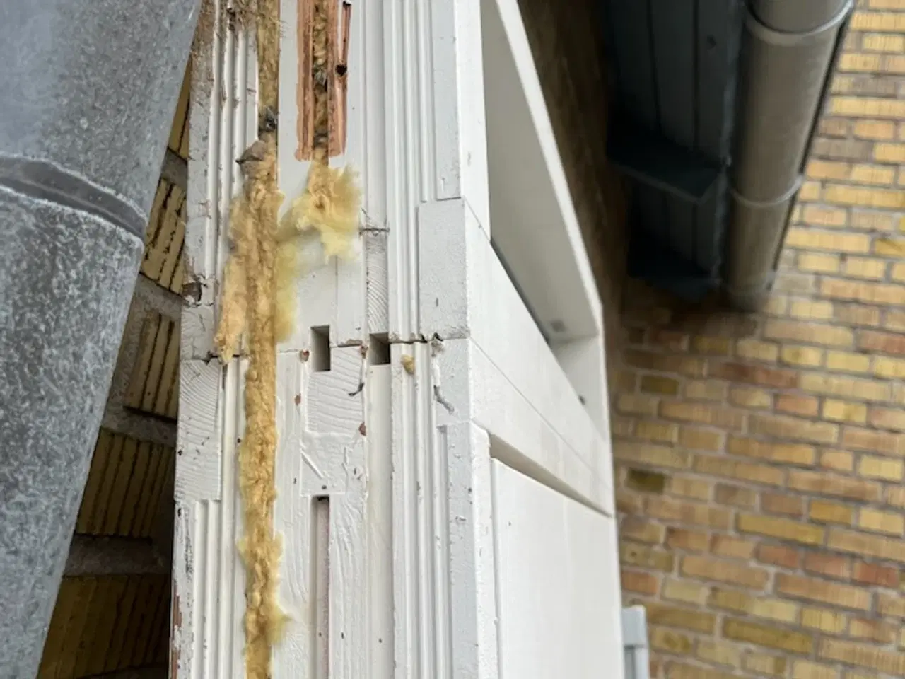 Billede 5 - Hoveddør med kattelem og 2 glaspartier foroven. 