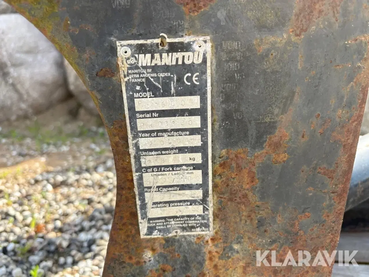 Billede 5 - Kranarm Manitou PS-600