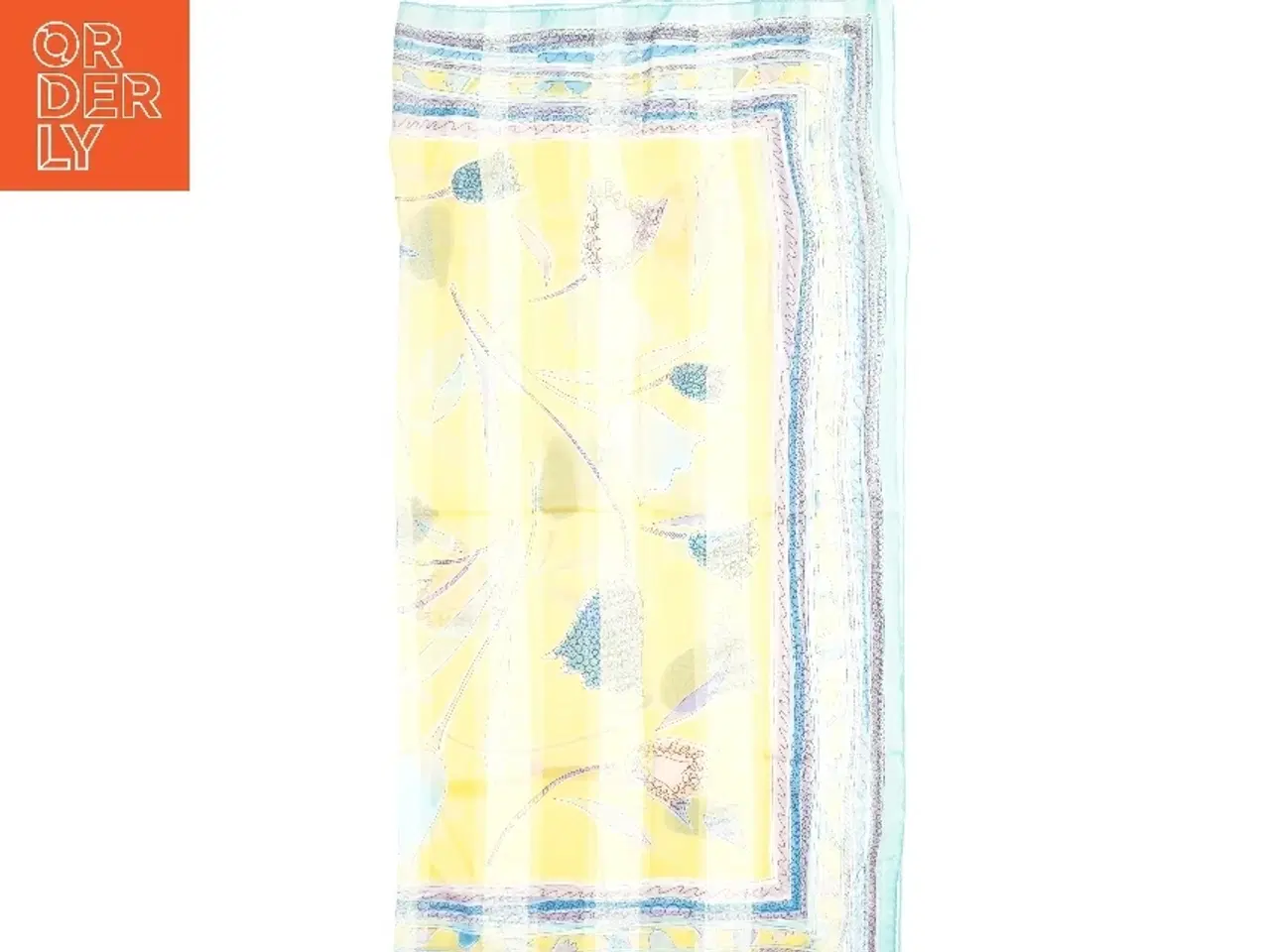 Billede 8 - Mønstret silketørklæde (str. 86 x 86 cm)