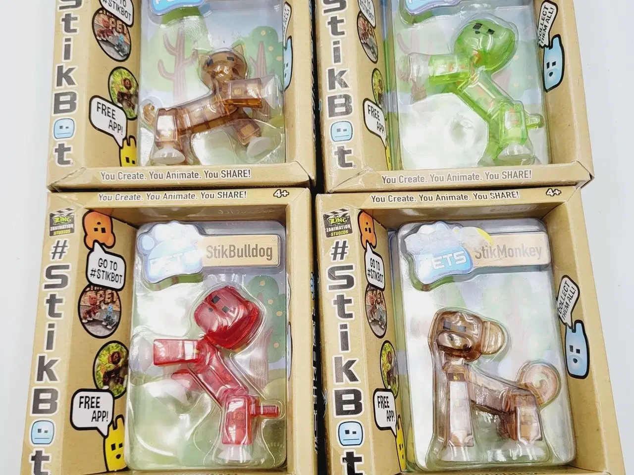 Billede 1 - ⭐️· 4 stk. Stikbots - Perfekt til stop-motion anim