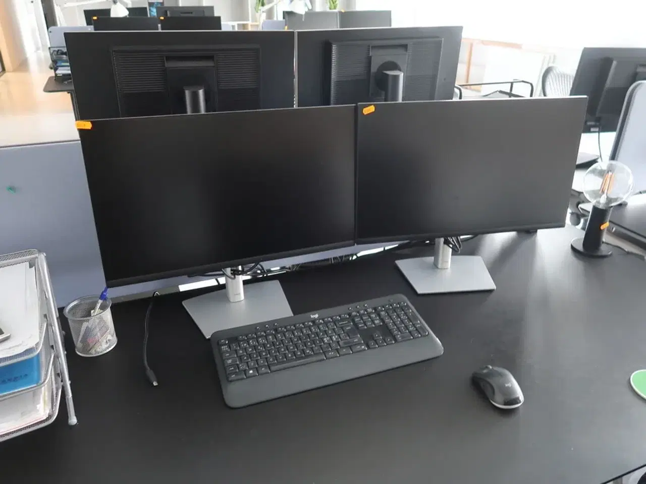 Billede 1 - 2 stk. computerskærme DELL P2422H, tastatur, mus