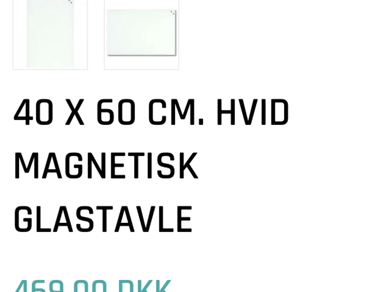 Billede 3 - NAGA glas opslagstavle - ny og ubrugt