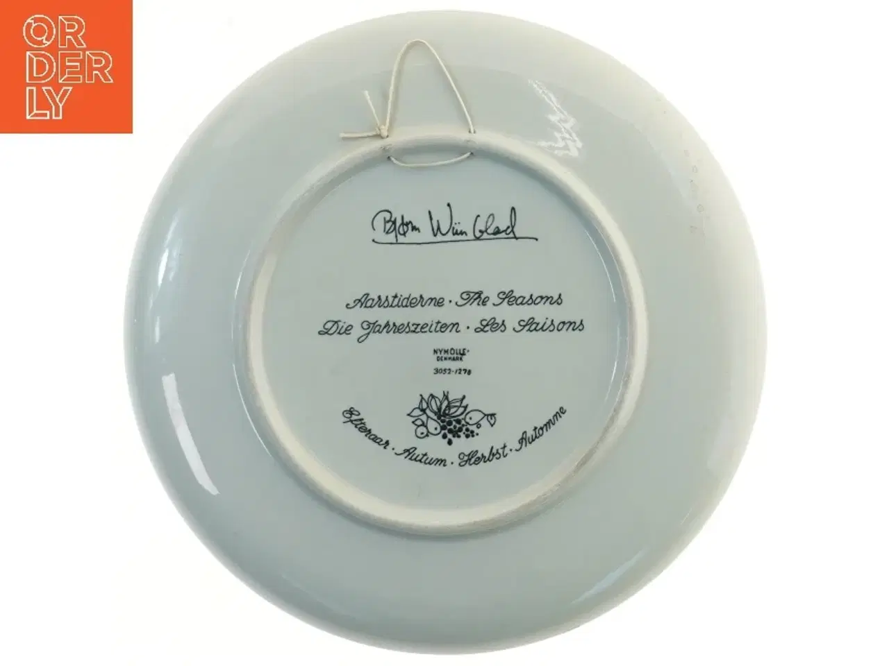 Billede 2 - Platte Årstiderne - efterår, Bjørn Wiinblad (str. Ø 27,5 cm)