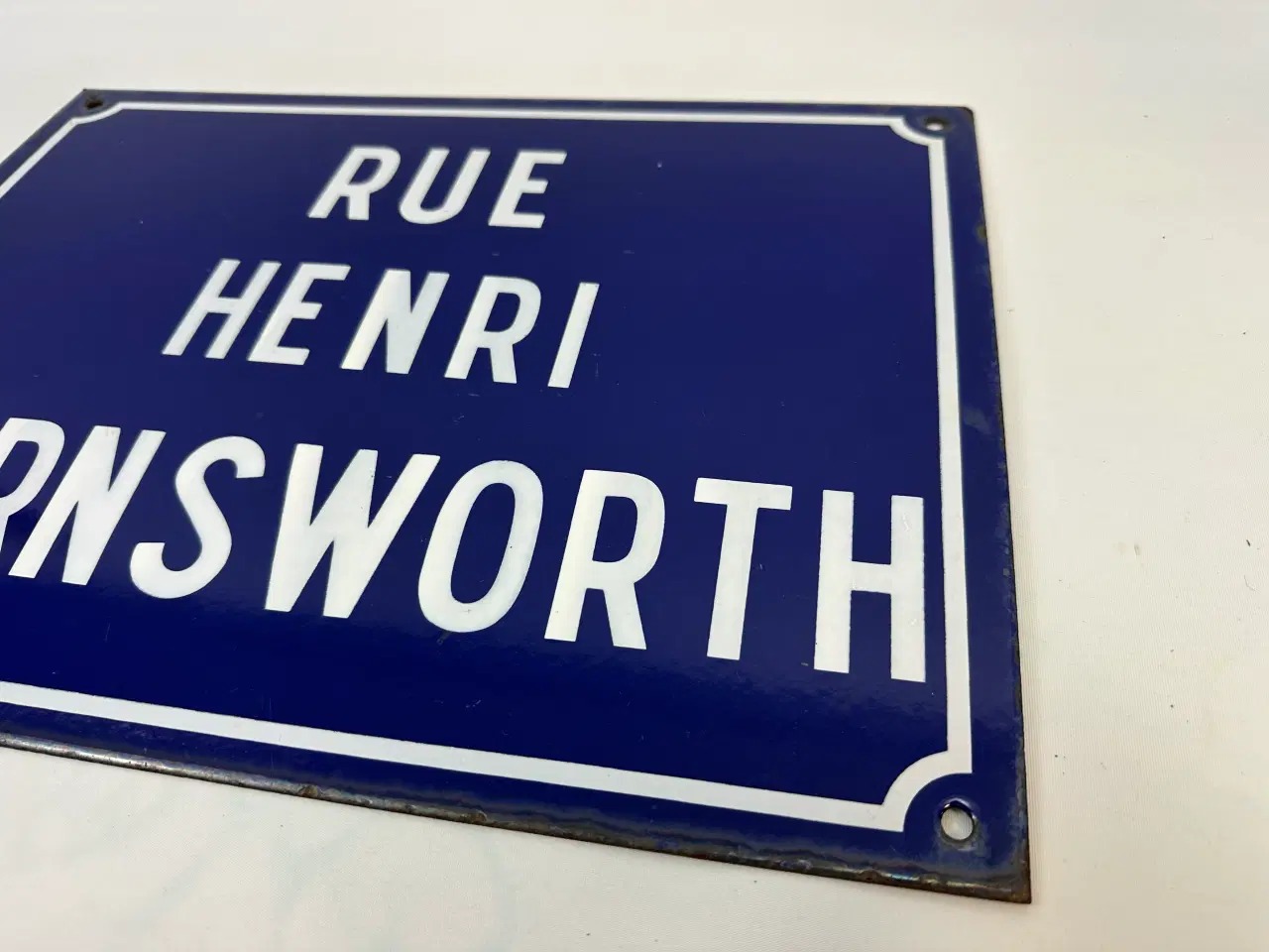 Billede 8 - Vintage emaljeskilt / vejskilt (fransk)