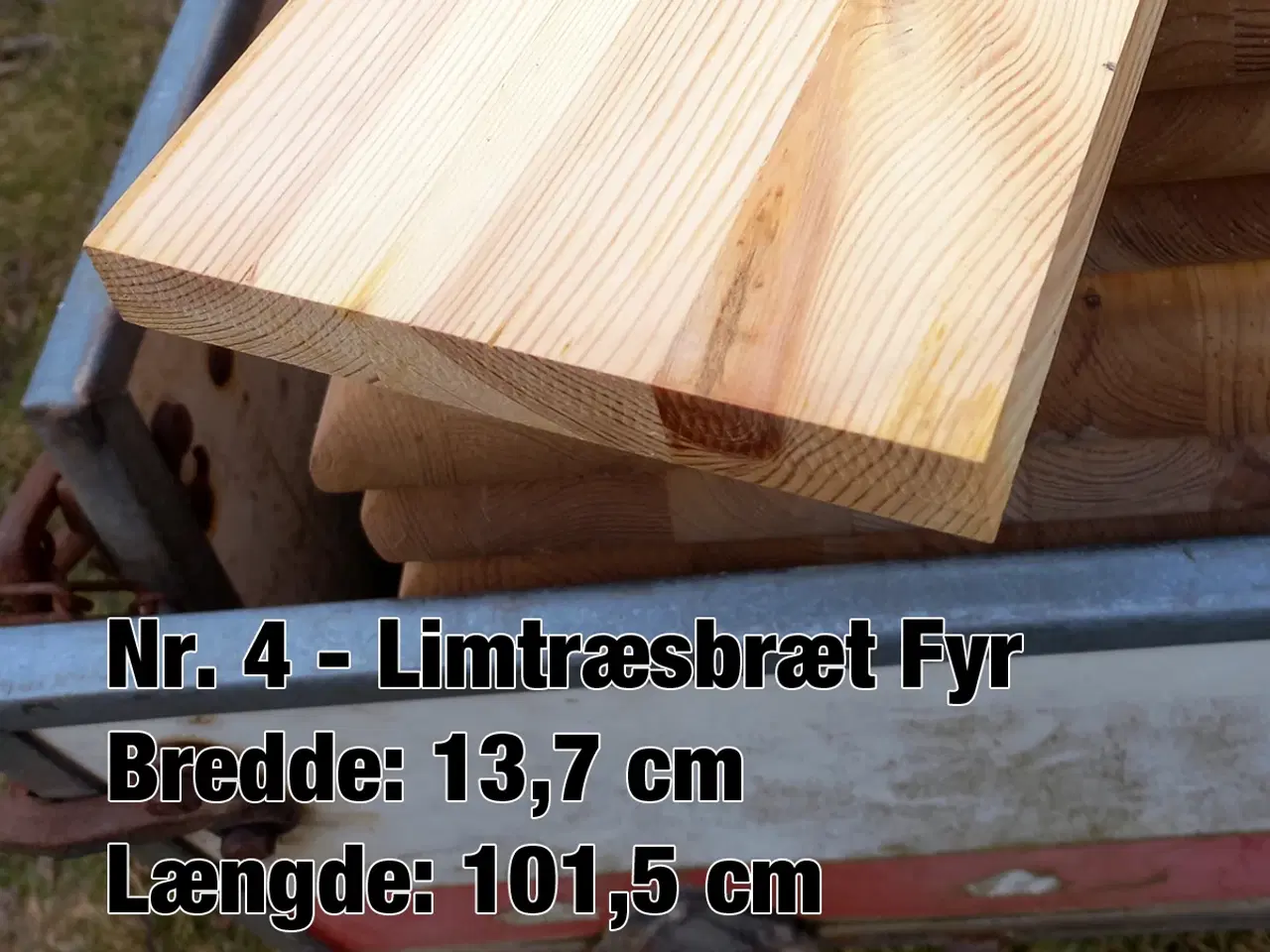 Billede 2 - Smalle limtræsbrædder 100 cm billig