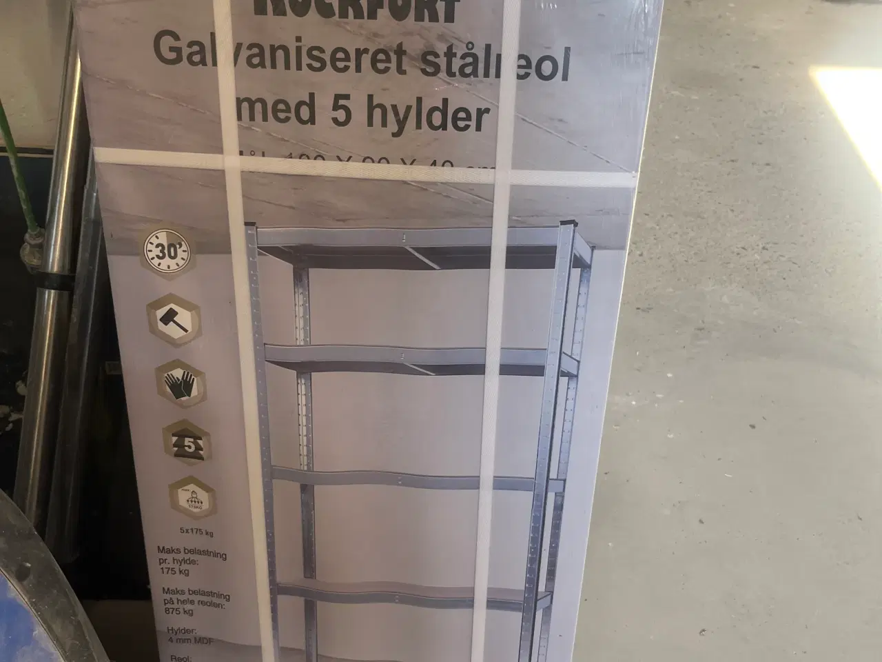 Billede 2 - Stålreoler 5 hylder 