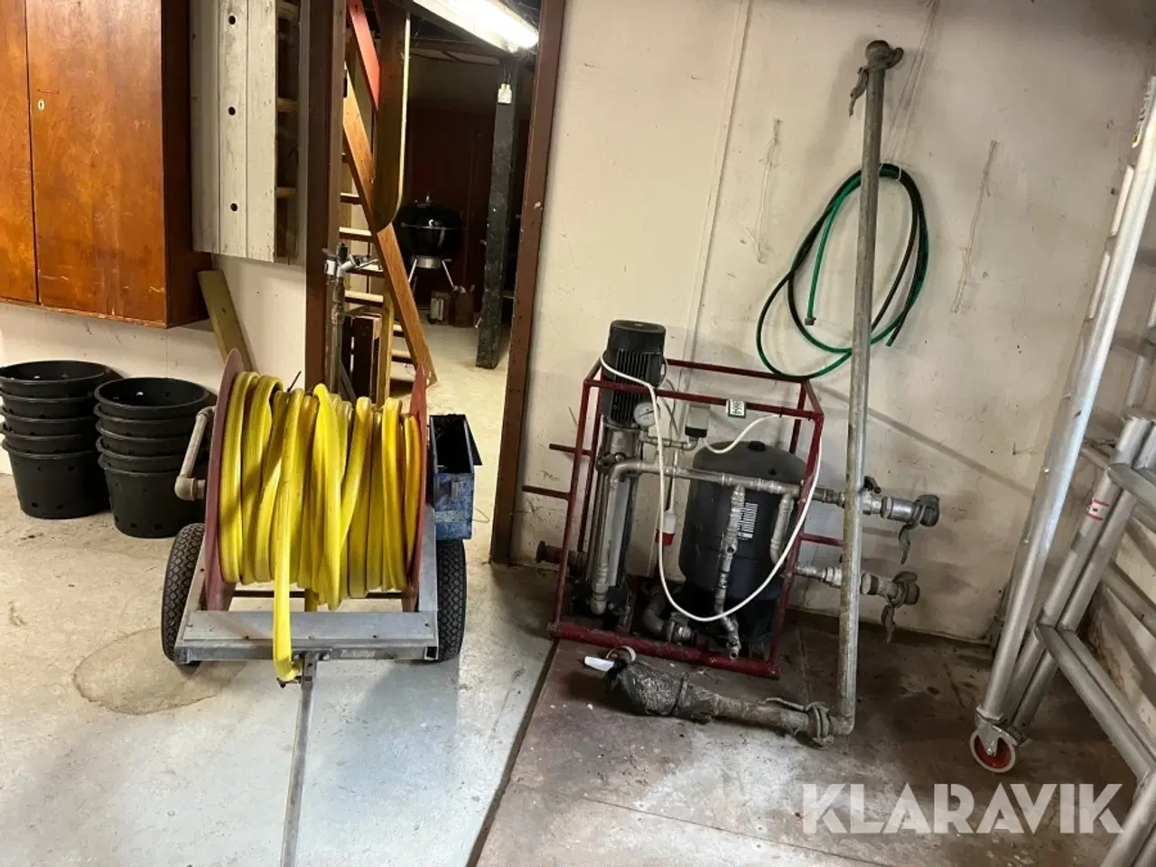 Billede 1 - Pumpe med slange trailer Grundfos PWB-GFS-60LV